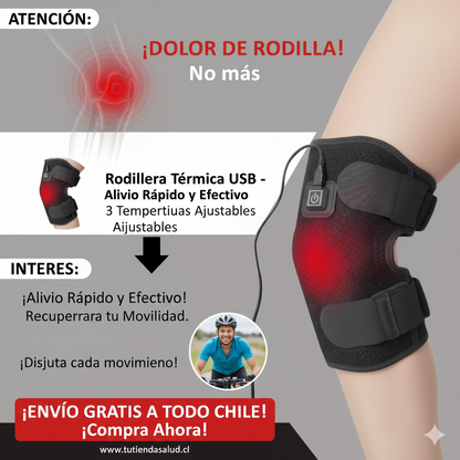 rodillera termica- terapia de calor